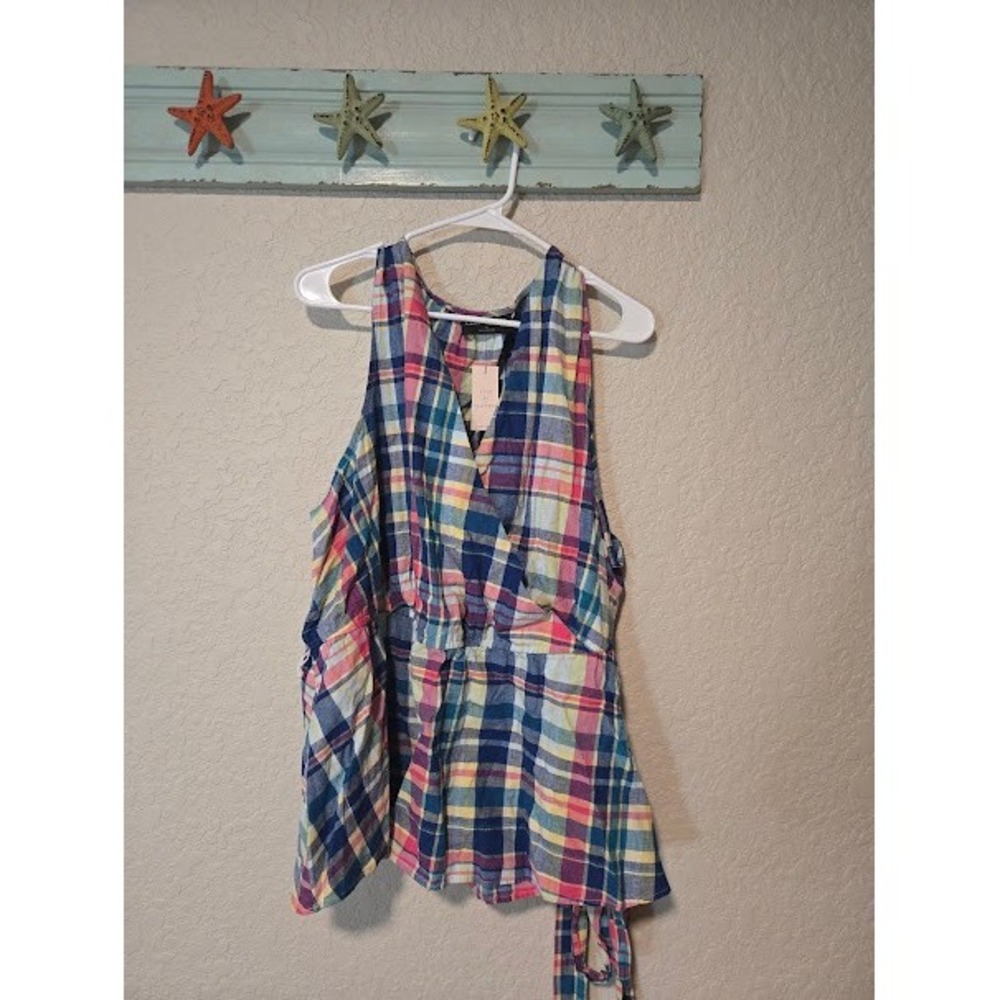 Lane Bryant Plaid Tank Top
